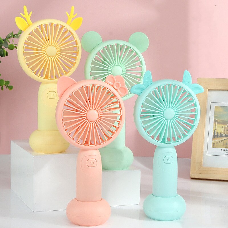 Cute mini fan battery handheld fan